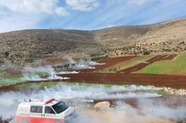 134 اصابة خلال مواجهات مع الاحتلال في جبل صبيح وبيت دجن