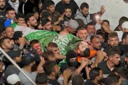 تشييع جثمان الشهيد خالد صبّاح في عوريف جنوب نابلس