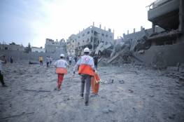 الهلال الأحمر: 14 فردا من طواقمنا استشهدوا بغزة