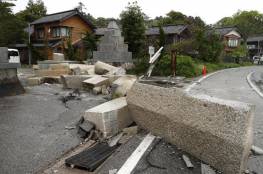 زلزال قوي يدمر المنازل في اليابان