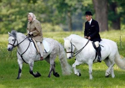 منع الملكة اليزابيث من ركوب الخيل والمشي مع الكلاب!