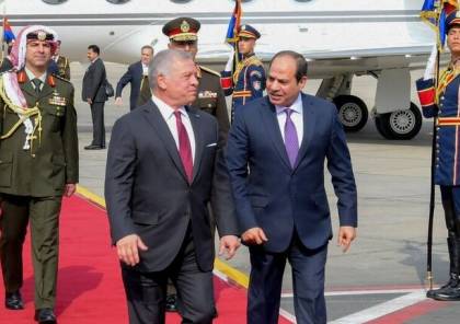 مباحثات بين الرئيس السيسي وملك الأردن حول الأوضاع في قطاع غزة