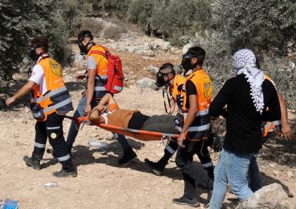 154 اصابة حصيلة مواجهات متفرقة مع الاحتلال في شمال الضفة