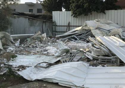 الجرافات الإسرائيلية تهدم منزلا في اللد