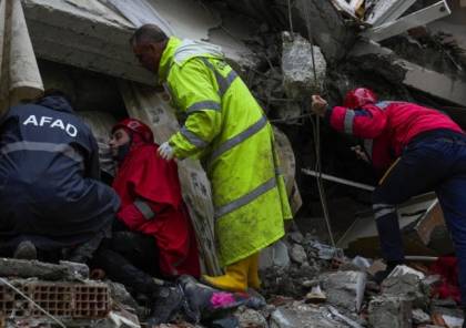 ارتفاع عدد ضحايا الجالية الفلسطينية جراء زلزال شرق المتوسط إلى 66