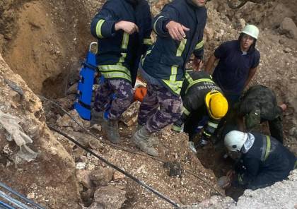 فيديو: وفاة عاملين إثر انهيار ترابي في نابلس