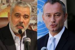 حماس تكشف تفاصيل لقاء رئيس مكتبها السياسي هنية وملادينوف بشأن الانتخابات..