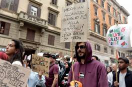 روما تشهد مسيرة لدعم فلسطين