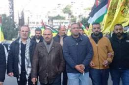 مسيرة لحركة “فتح” وسط مدينة نابلس اسنادا للاسير ابو هواش