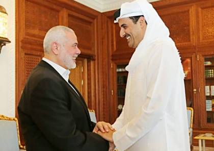  هنية يلتقي أمير قطر في الدوحة 