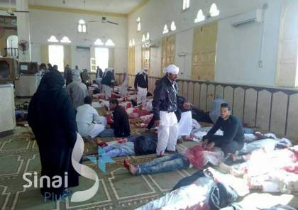 فيديو وصور مرعبة .. ارتفاع عدد ضحايا مذبحة مسجد العريش إلى 300 شهيد و130 جريحا