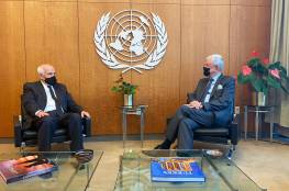 السفير منصور يبحث مع رئيس الجمعية العامة للأمم المتحدة آخر التطورات