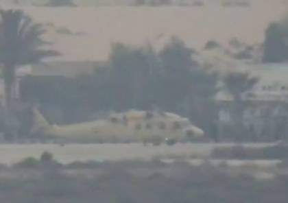 بالفيديو : لحظة استهداف طائرة وزير الدفاع المصري بمطار العريش