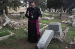شرطة الاحتلال تعتقل مشتبهين بالاعتداء على مقبرة البروتستانتية في القدس