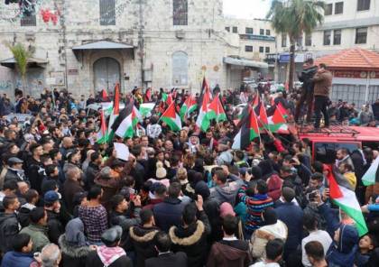 فصائل المنظمة وفعاليات نابلس توضح طبيعة الاشكال الذي حصل مع حماس خلال المسيرة