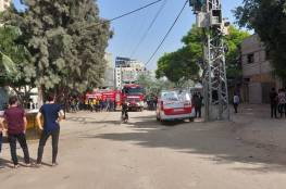 الداخلية بغزة تشيد بأداء الدفاع المدني في السيطرة على حريق في النصيرات