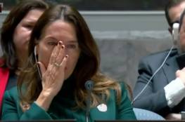 فيديو.. رئيسة مجلس الأمن الدولي تبكي تأثرا خلال كلمة مندوب فلسطين