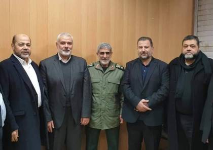 حماس تكشف تفاصيل الاتصال الهاتفي بين هنية وقائد فيلق القدس إسماعيل قاني