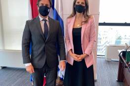 السفيرة رشيد تطلع رئيس الأوروغواي على انتهاكات الاحتلال