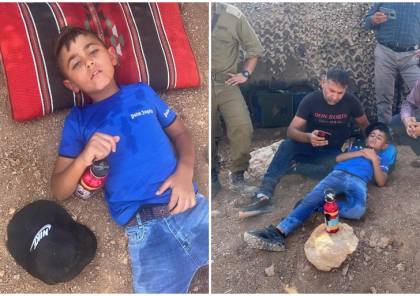 إصابة طفل بضربة شمس بعد احتجاز الاحتلال عددا من الطلبة والمتضامين في مسافر يطا
