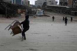 غزة: وفاة طفلة سقط عليها برميل ماء بسبب الرياح القوية في البريج