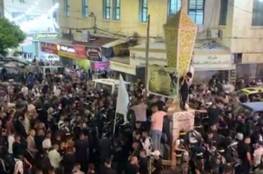 مسيرة غاضبة في جنين تنديدا بقتل الاحتلال للشهيد الزبيدي ودعوات للاضراب والنفير العام (فيديو)