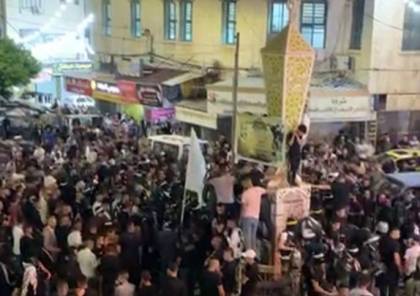 مسيرة غاضبة في جنين تنديدا بقتل الاحتلال للشهيد الزبيدي ودعوات للاضراب والنفير العام (فيديو)