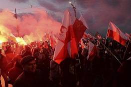 فيديو: مظاهرة غاضبة في بولندا ضد اليهود واحراق كتب تاريخية لهم