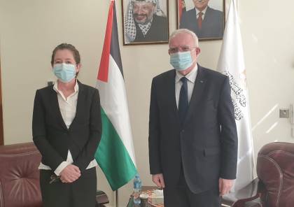 الوزير المالكي يُودع ممثلة الدنمارك لدى فلسطين
