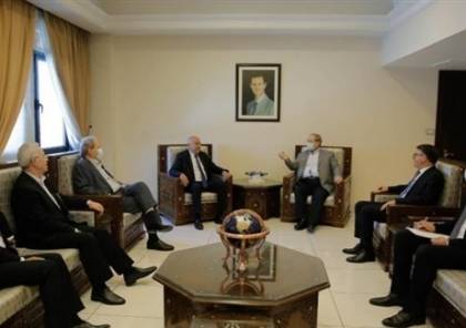 وفد فلسطيني يلتقي وزير الخارجية السوري 