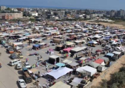 الشرطة تتخذ عدة اجراءات بخصوص سوق النصيرات وسط قطاع غزة