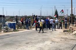 سلفيت: الاحتلال يقمع مسيرة ويمنع المواطنين من الوصول إلى أراضيهم المصادرة
