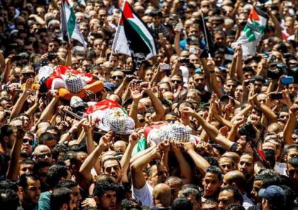 تشييع جثامين شهداء غزة