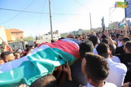 تشييع جثمان الشهيد يوسف نواصرة في قرية فحمة جنوب جنين