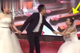 فيديو: فتاة صينية تفسد حفل زفاف حبيبها السابق