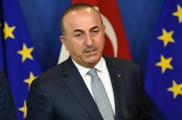 وزير خارجية تركيا يعلّق صورة أمير قطر على صدره (شاهد)