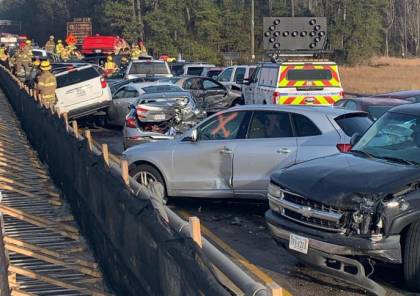 اصطدام 63 مركبة في حادث بولاية فرجينيا الأمريكية