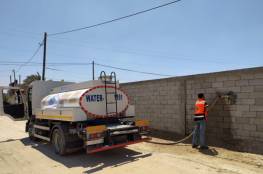 مصلحة مياه بلديات الساحل تُزود مركز الحجر الصحي في دير البلح بالمياه