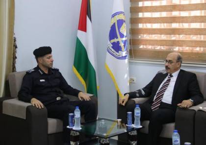 مدير عام الشرطة بغزة يستقبل وفدًا من رئاسة جامعة الأزهر