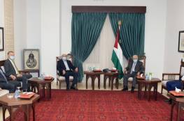 الرئيس عباس يستقبل رجل الأعمال صبيح المصري