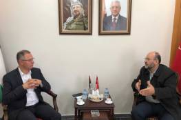 وفد من حركة حماس يلتقي السفير الفلسطيني في تركيا