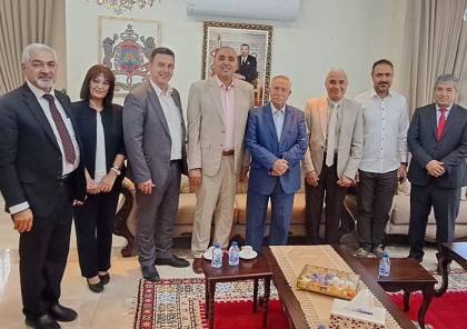 التميمي يطلع السفير المغربي على التحضيرات لعقد مؤتمر "لأجل فلسطين" 