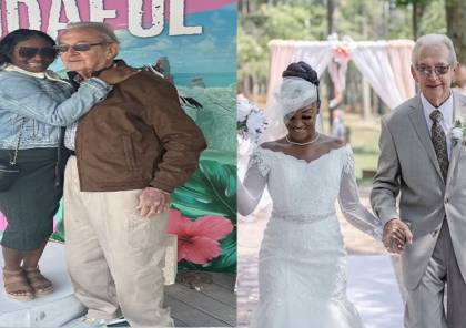 ثنائى أمريكي يتزوجان رغم فارق العمر 61 عاما
