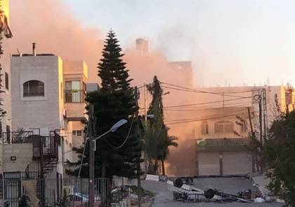 فيديو: الاحتلال يفجر منزل عائلة ابوحميد و 56 اصابة خلال مواجهات في محيط المنزل