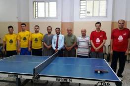 المجمع يعبر خدمات البريج وفلسطين يعود للفوز من بوابة اليرموك في دوري كرة الطاولة