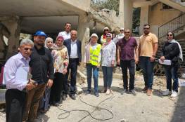 "فتح" تشارك بحصر الأضرار وتقييم المباني في مخيم جنين