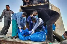 الدفاع المدني يباشر في انتشال جثث الشهداء من خان يونس