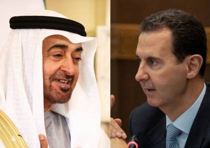 ولي عهد أبوظبي يتلقى اتصالا هاتفيا من الرئيس السوري