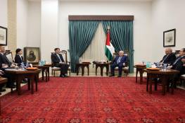 الرئيس عباس يستقبل المبعوث الصيني الخاص لعملية السلام في الشرق الأوسط
