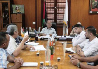 رئيس بلدية غزة يبحث مع أصحاب الاستراحات الإشكاليات التي تواجههم